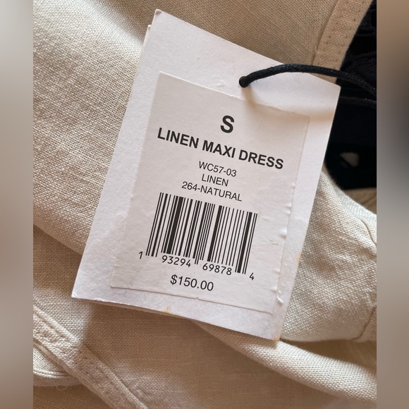 Linen Maxi Dress in Natural by Onia - Picture 13 of 13